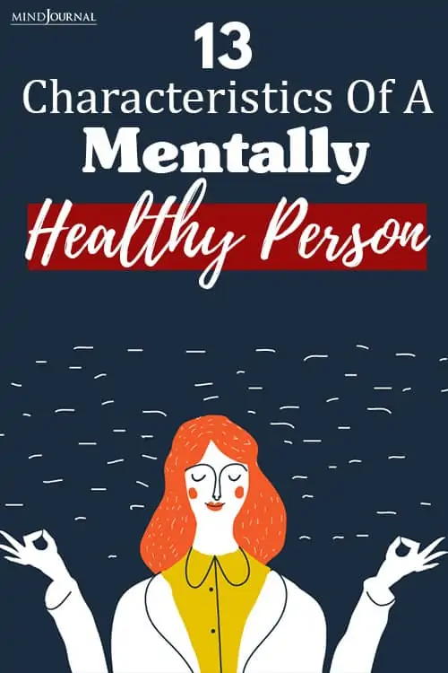 Characteristics of  A Mentally Healthy Person pin