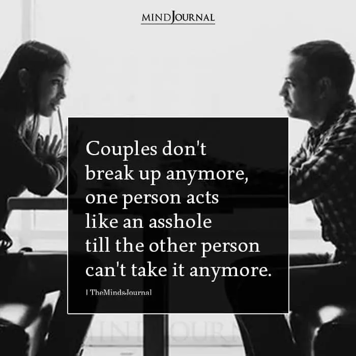 Couples Dont Breakup Anymore