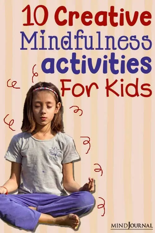 Creative Mindfulness Exercises for kids pin