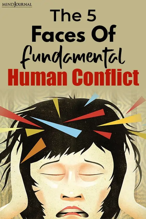 Faces Fundamental Human Conflict pin