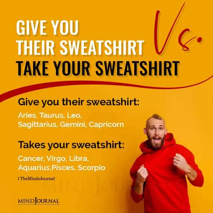 Give You Their Sweatshirt Vs Take Your Sweatshirt
