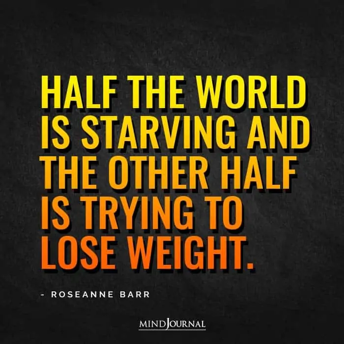 Half the world is starving
