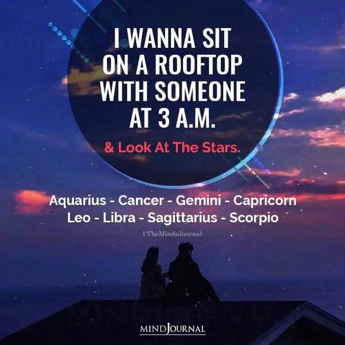 I Wanna Sit On A Rooftop With Someone At