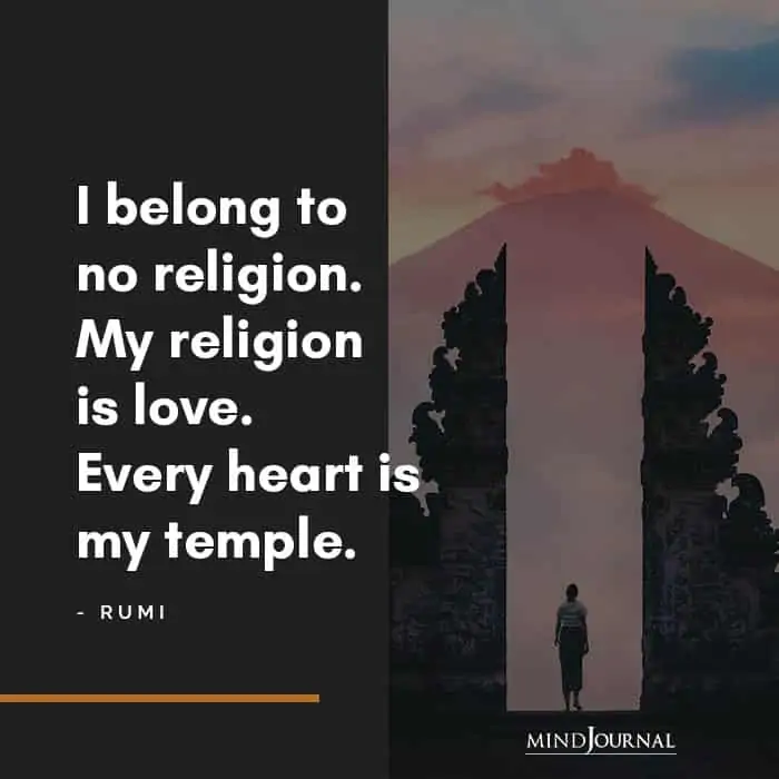 I belong to no religion