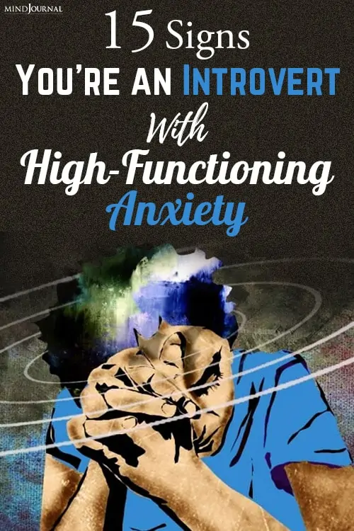 Introvert with high-functioning anxiety pin