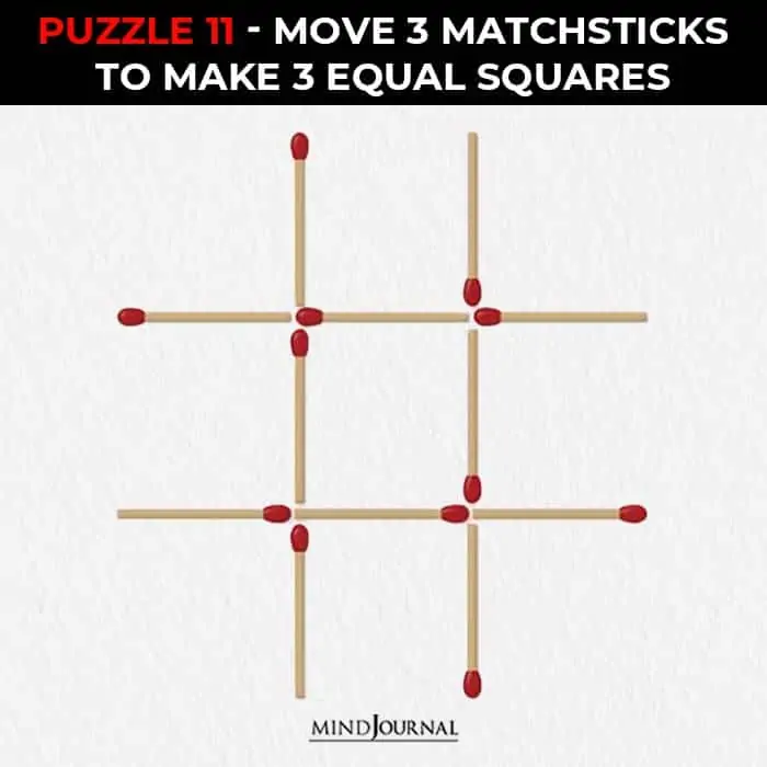 Matchstick Puzzles Test Logic Skills move sticks equal squares