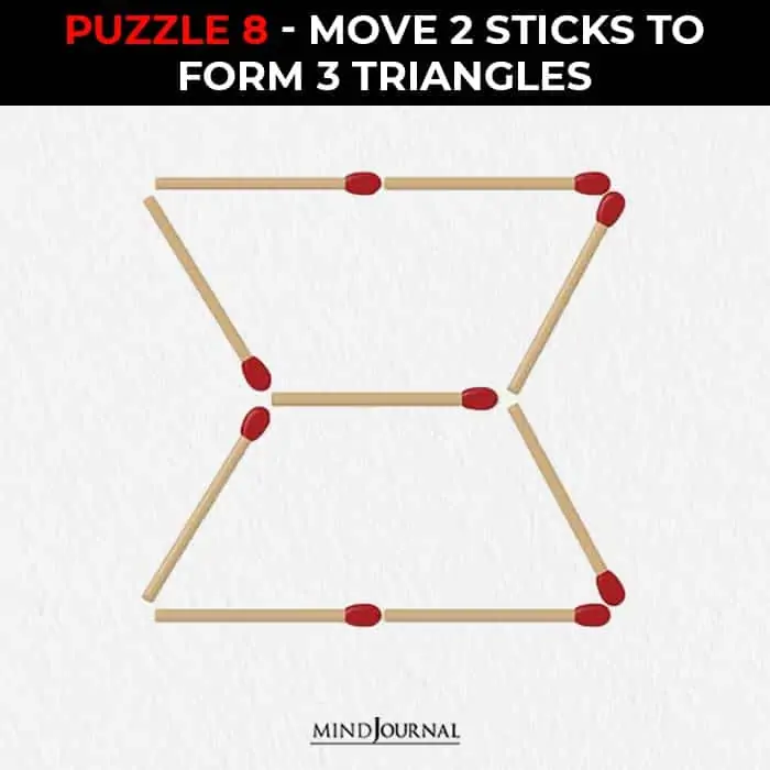 Triangle matchstick puzzles