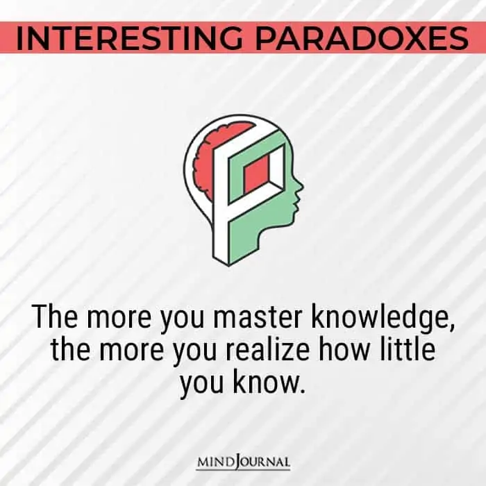 Paradoxes Human Behavior master knowledge