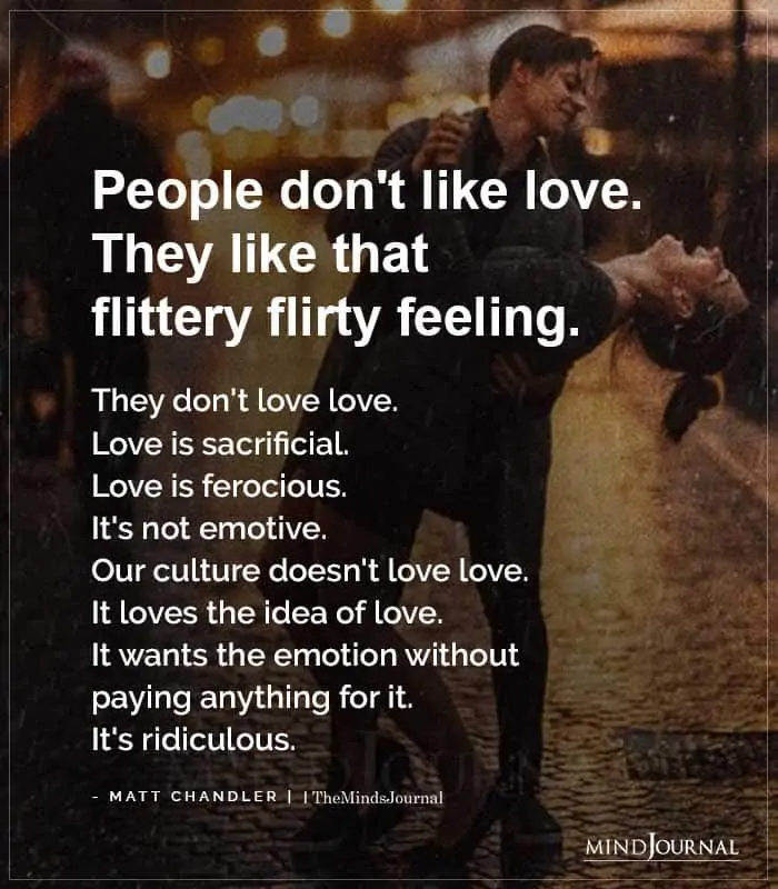 People Dont Like Love