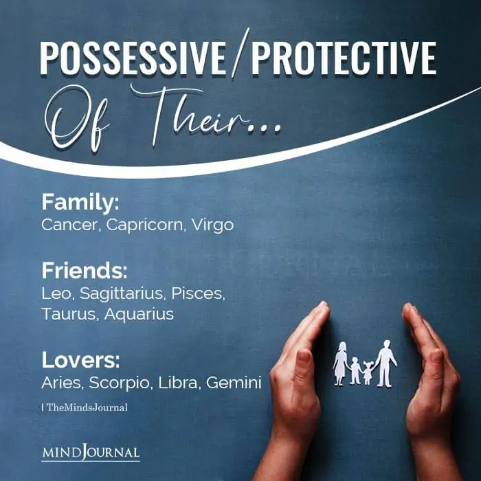 Possessive or Protective of Their Family Friends or Lover