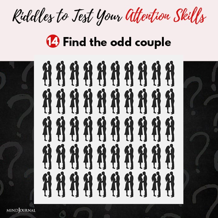 Riddles Test Find odd couple