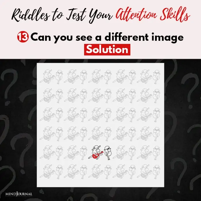 Riddles Test image solution