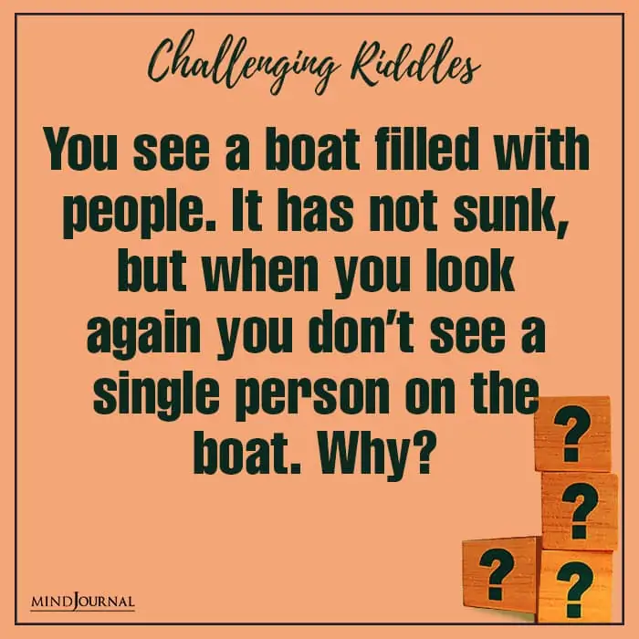 Riddles Test Thinking Power boat