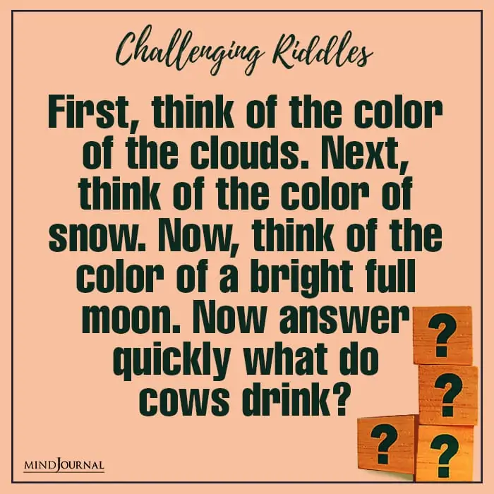 Riddles Test Thinking Power color