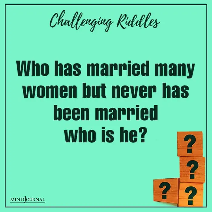 Riddles Test Thinking Power married