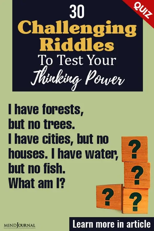 Riddles Test Thinking Power pin