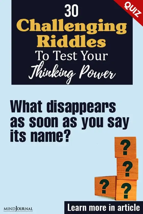 Riddles Test your Thinking Power