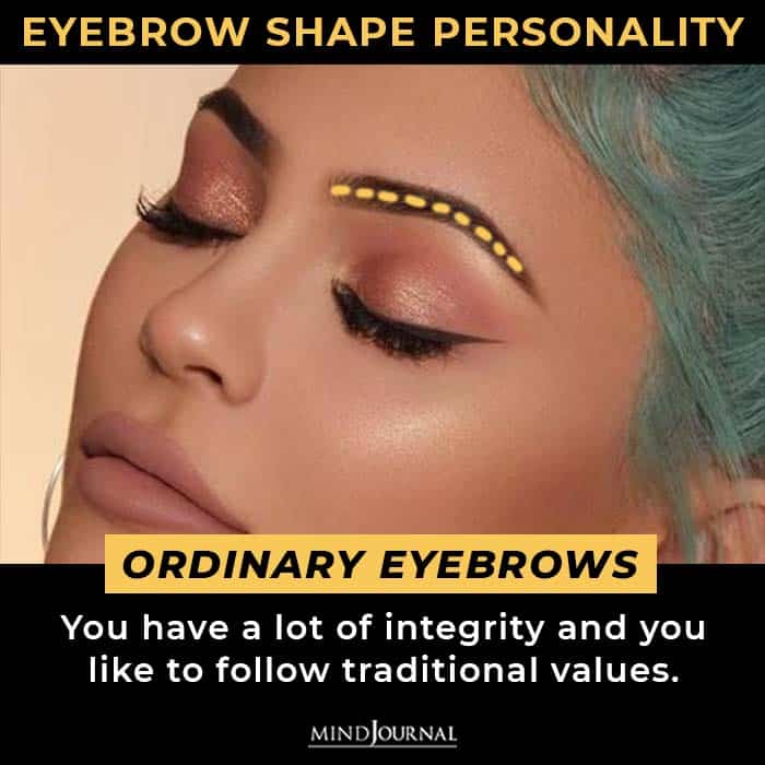 Shape Eyebrows Reveal Personality ordinary eyebrows