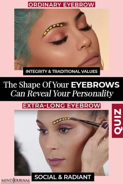 Eyebrow Shape Reveal Personality pin