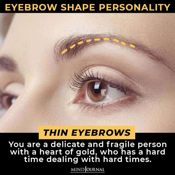 Shape Eyebrows Reveal Personality thin eyebrows