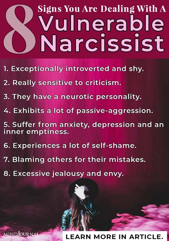 Signs Dealing Vulnerable Narcissist info