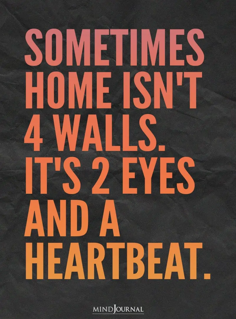 Sometimes home isn't 4 walls.