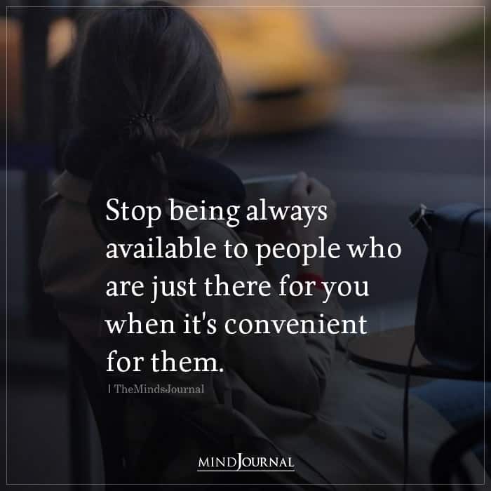 Stop Being Always Available To People