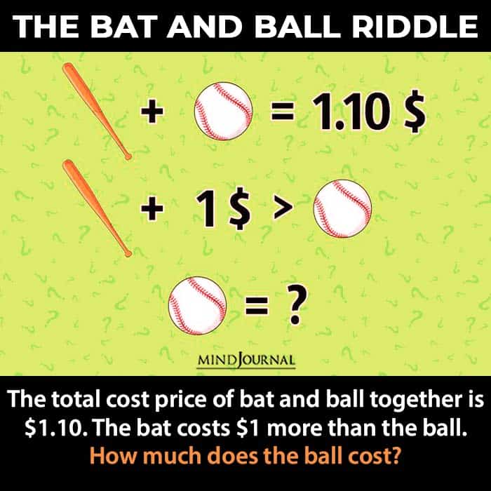 Tricky Riddles Workout Brain bat ball