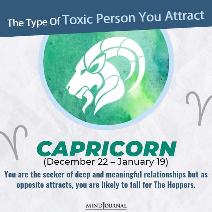 Type Of Toxic Person You Attract Capricorn
