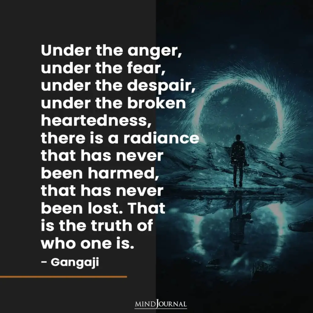 under the anger