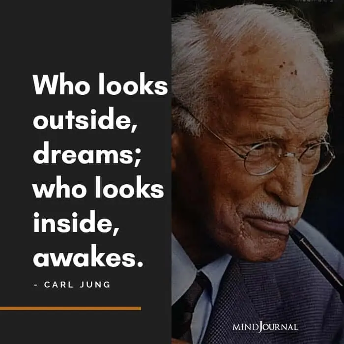 Who looks outside dreams