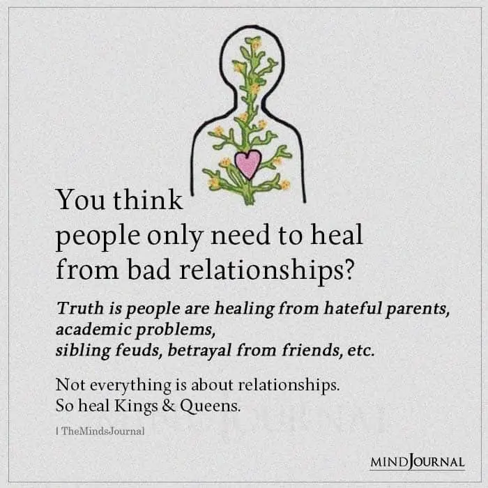 You Think People Only Need To Heal