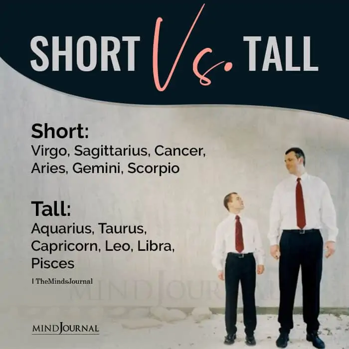 Zodiac Signs Short Vs Tall