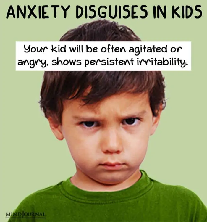 anxiety disguise kids agitated