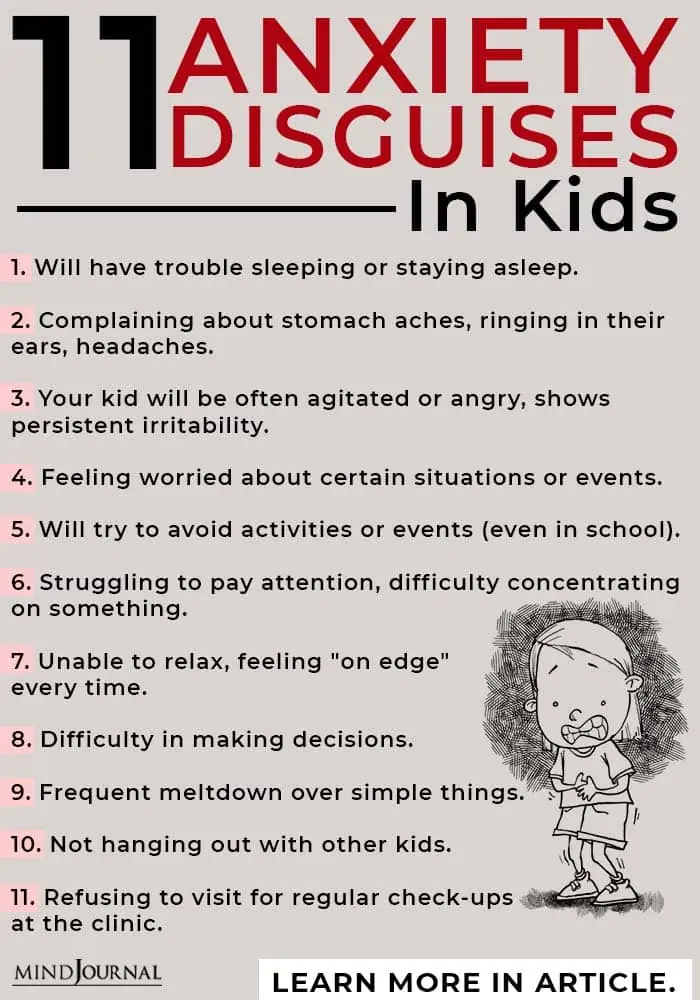 anxiety disguise kids info