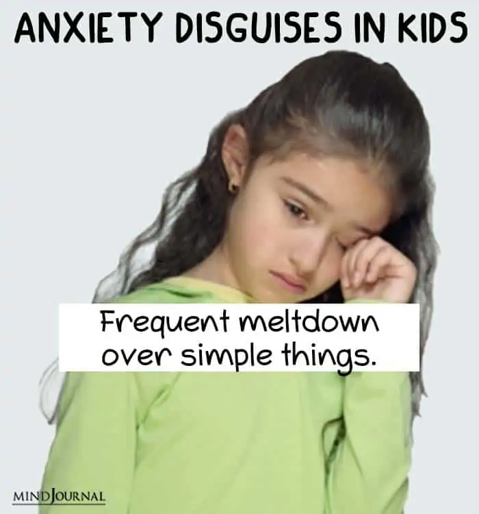 anxiety disguise kids meltdown