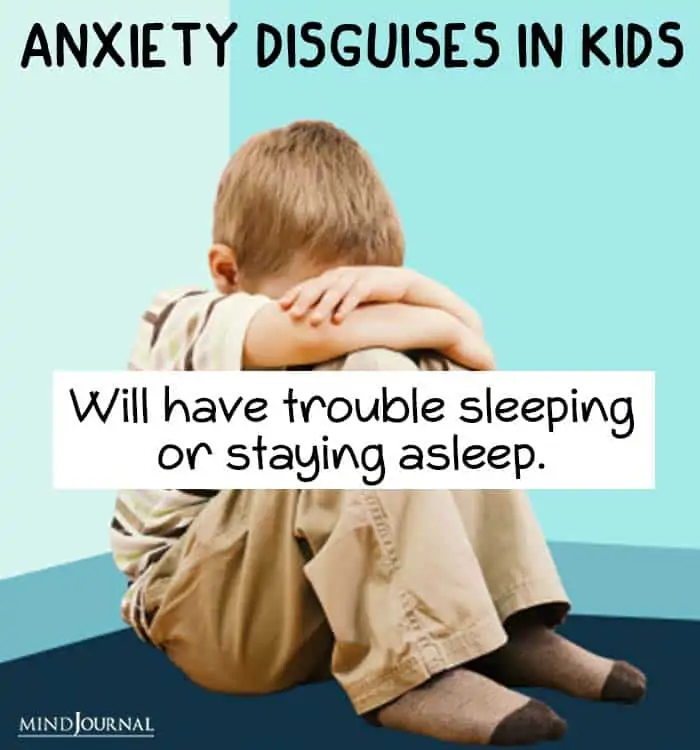 anxiety disguise kids trouble sleeping