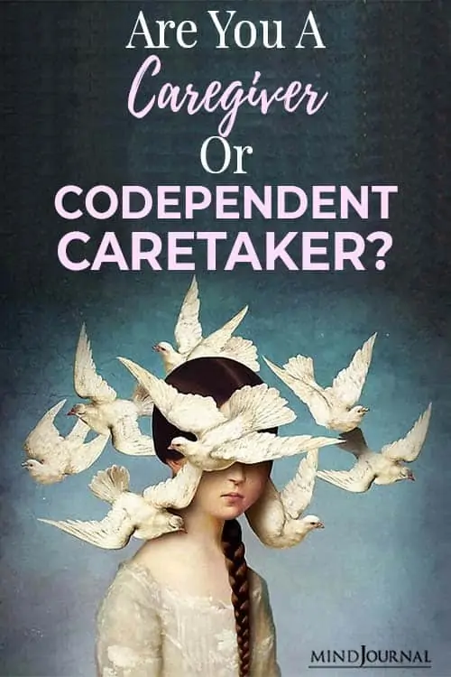 are you caregiver or codependent caretaker pin