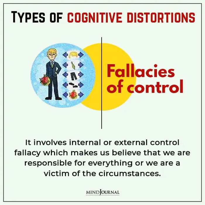 cognitive distortions fallacies of control
