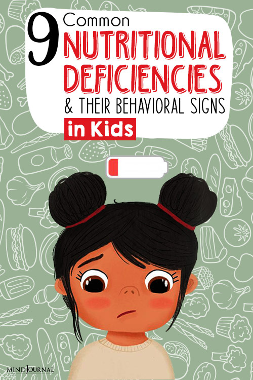 common nutritional deficiencies and their behavioral signs in kids pin