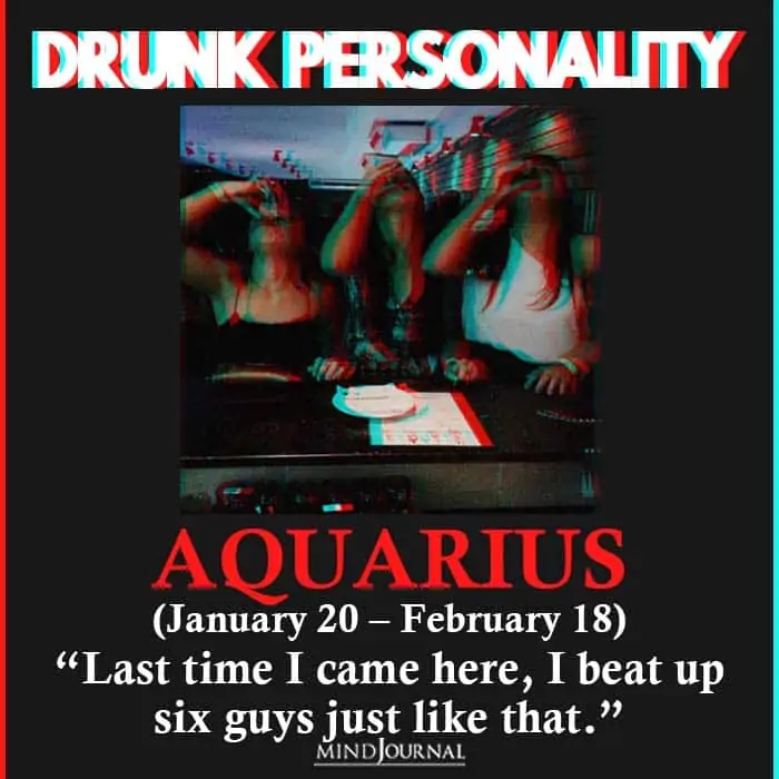 drunk personality aquarius
