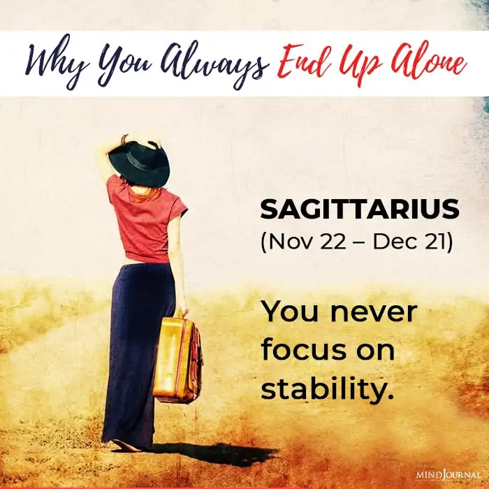  end up alone sagittarius