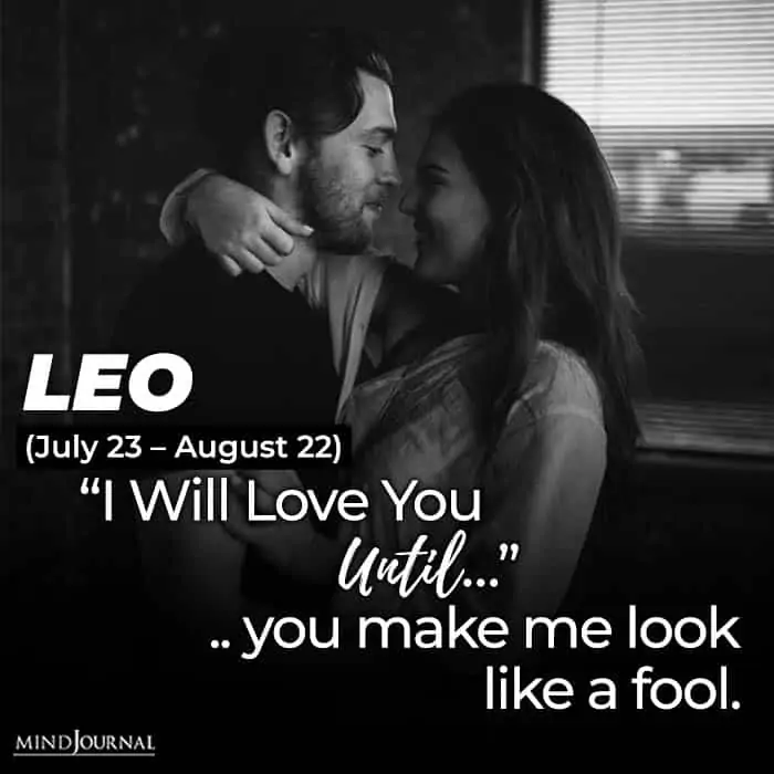 i will love you until leo