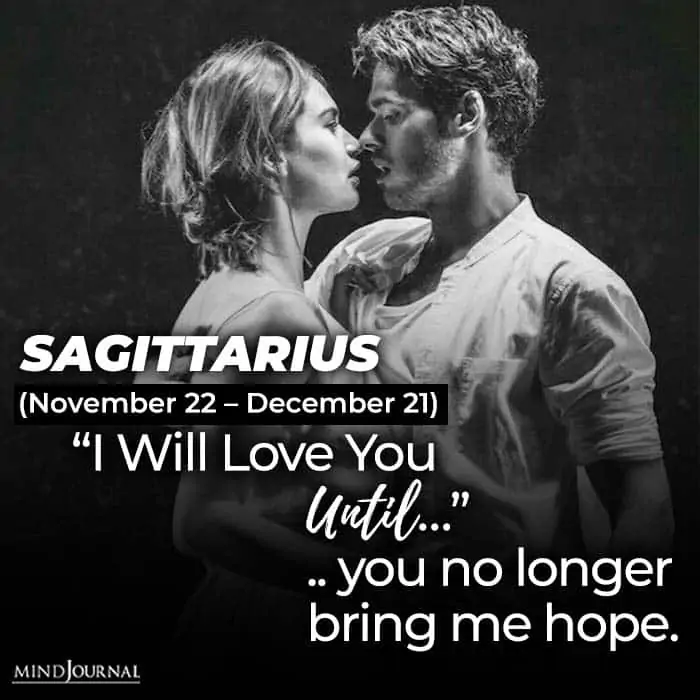 i will love you until sagittarius