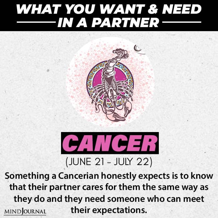 one thing partner needs cancer