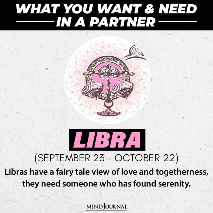 What do you want in your partner based on your zodiac sign libra