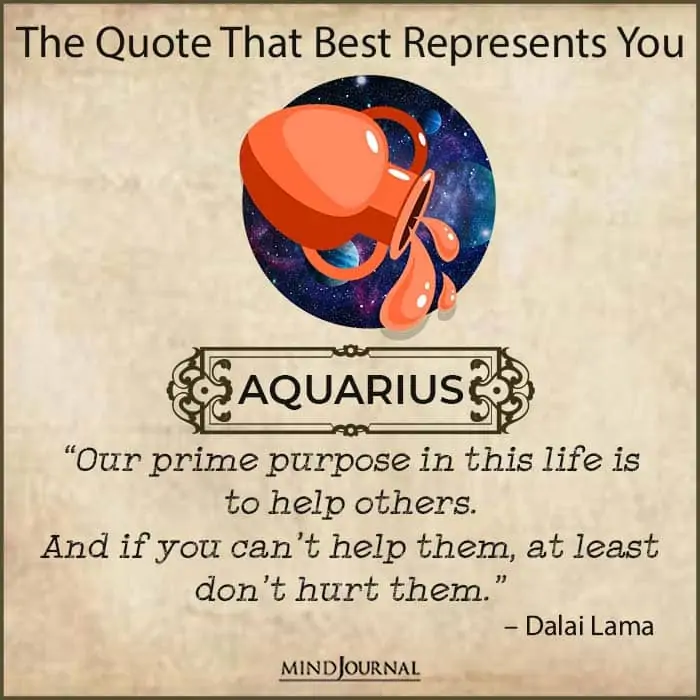 quote that best represents you aquarius