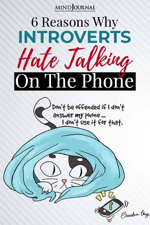 reasons why introverts absolutely hate talking on the phone pin