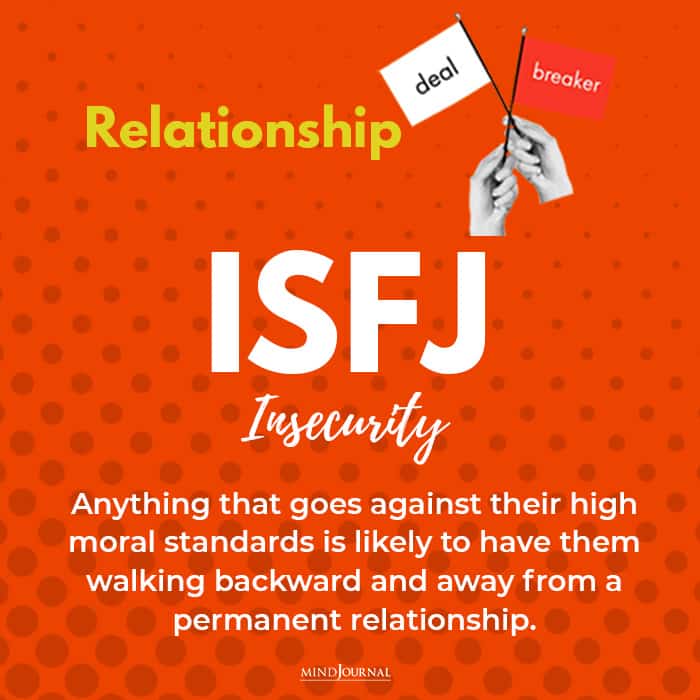relationship deal breaker isfj insecurity