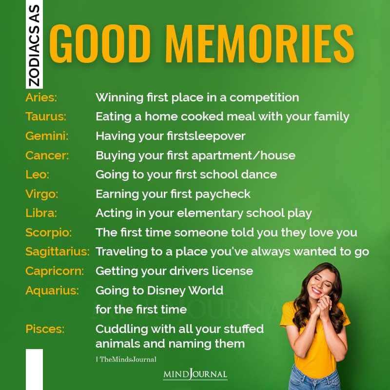 signs as good memories